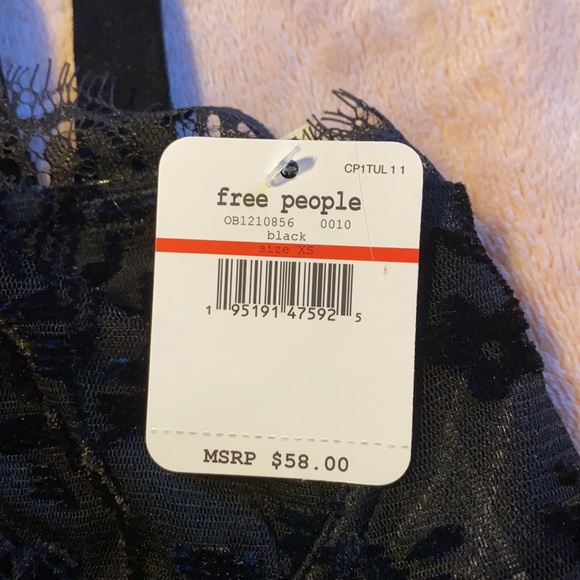 Free People Velvet Bralette - Black - Picture 4 of 6